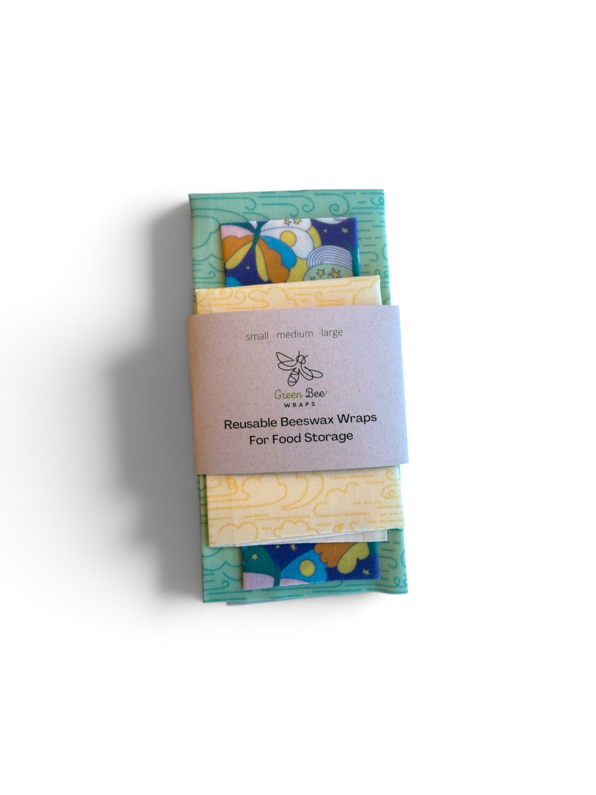 Sky Variety Pack: small, medium and large beeswax wraps in three different prints